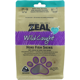 Zeal Hoki Fish 藍鱈魚皮粒 125g Zeal Hoki Fish 藍鱈魚皮粒 125g